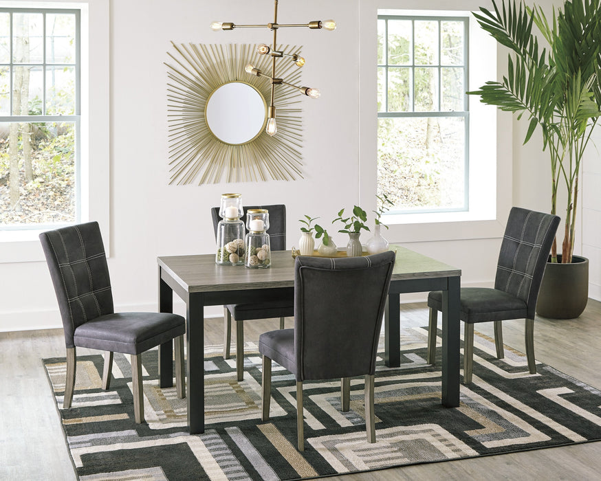 Dontally Gray-Brown Dining Room Set