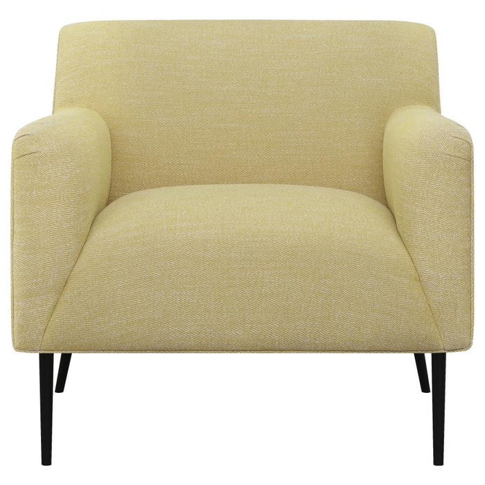 Sally Upholstered Track Arms Accent Chair Lemon