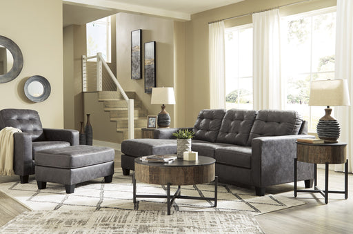Venaldi Gunmetal Living Room Set - Lara Furniture