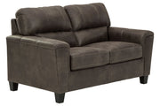 Navi Smoke Loveseat - Lara FurnitureLoveseat