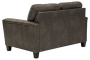 Navi Smoke Loveseat - Lara FurnitureLoveseat