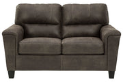 Navi Smoke Loveseat - Lara FurnitureLoveseat