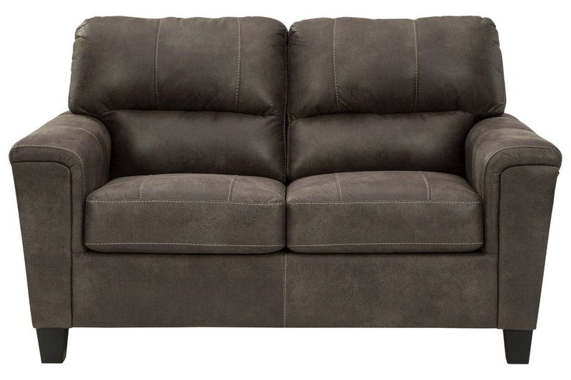 Navi Smoke Loveseat - Lara FurnitureLoveseat