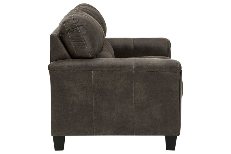 Navi Smoke Loveseat - Lara FurnitureLoveseat