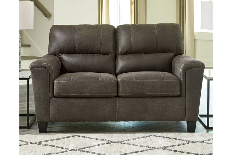 Navi Smoke Loveseat - Lara FurnitureLoveseat