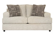 Soletren Stone Loveseat - Lara FurnitureLoveseat