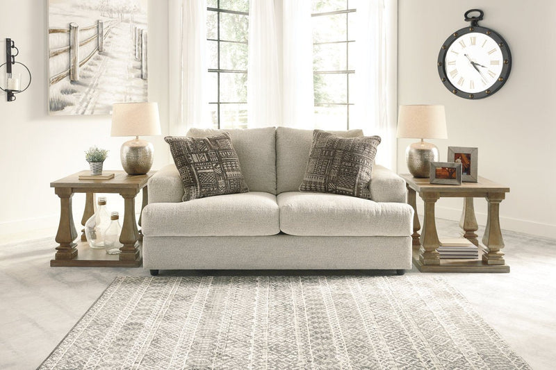 Soletren Stone Loveseat - Lara FurnitureLoveseat