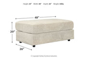 Soletren Stone Oversized Ottoman - Lara FurnitureOttoman