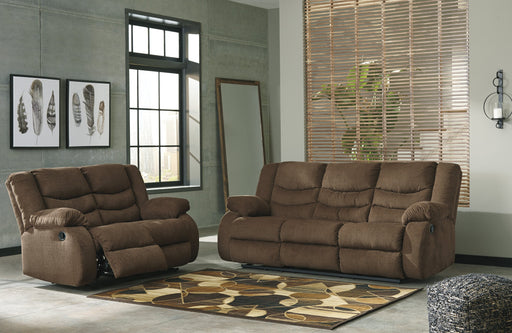 Tulen Chocolate Reclining Living Room Set - Lara Furniture