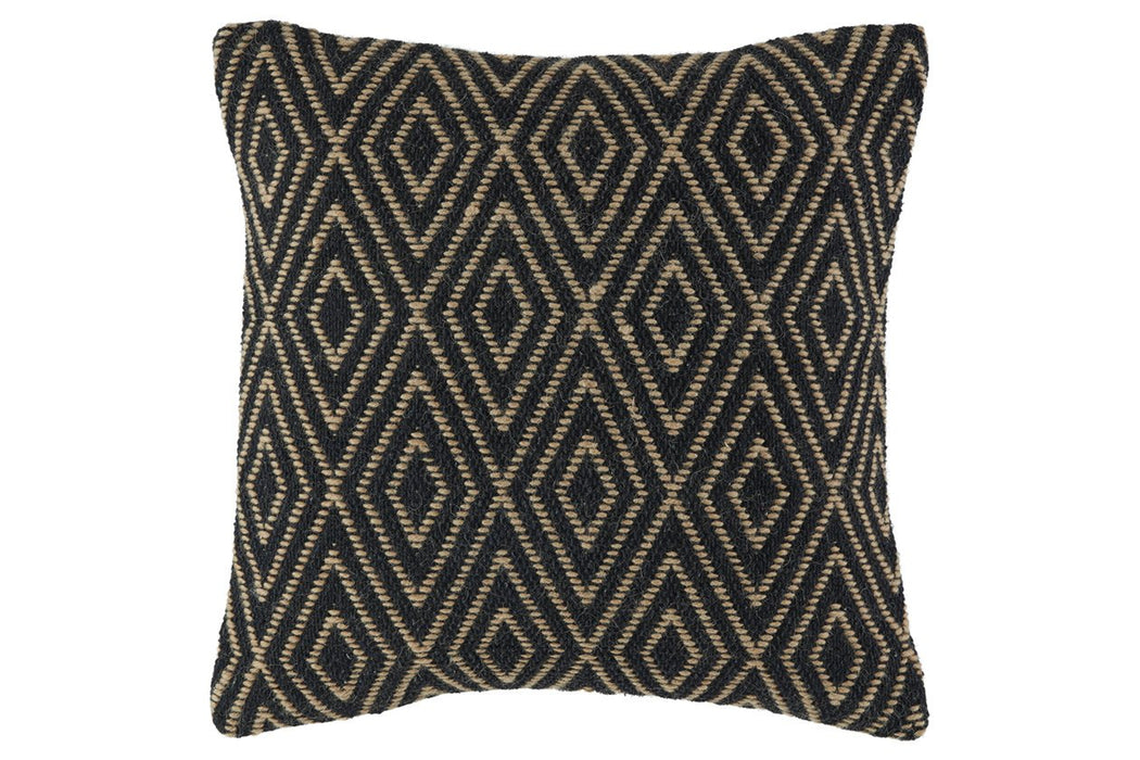 Mitt Black/Tan Pillow (Set of 4) - Lara Furniture
