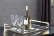 Derex Champagne Finish Tray - Lara Furniture
