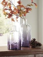 Maleah Purple Vase (Set of 2) - Lara Furniture