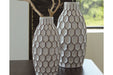 Dionna White Vase (Set of 2) - Lara Furniture