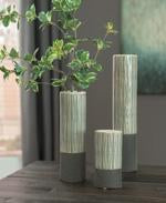 Elwood Gray Vase (Set of 3) - Lara Furniture