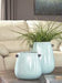 Diah Blue Vase (Set of 2) - Lara Furniture