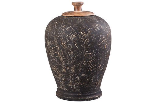 BARRIC Antique Black Jar - Lara Furniture