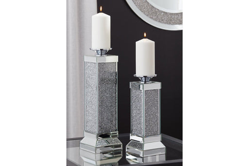 Charline Mirror Candle Holder (Set of 2) - Lara Furniture