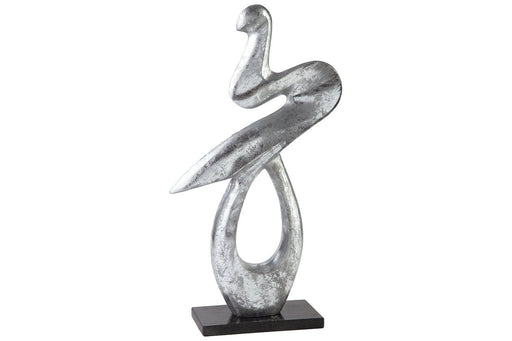 Devri Black/Silver Finish Sculpture - Lara Furniture