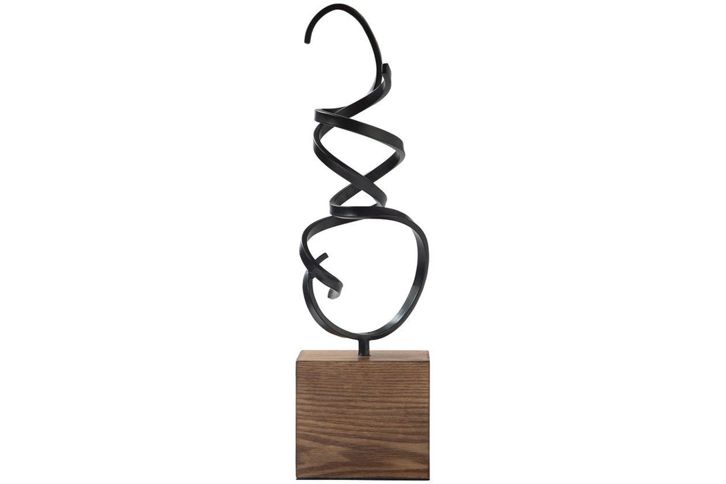 Ruthland Black/Brown Sculpture - Lara Furniture