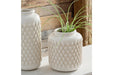 Edwinna Cream Vase (Set of 2) - Lara Furniture
