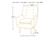 Zossen Ivory Accent Chair - Lara Furniture