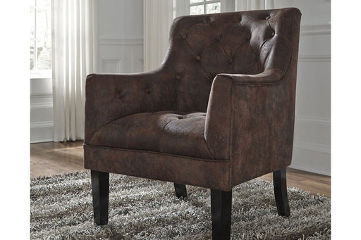 Drakelle Mahogany Accent Chair - Lara Furniture