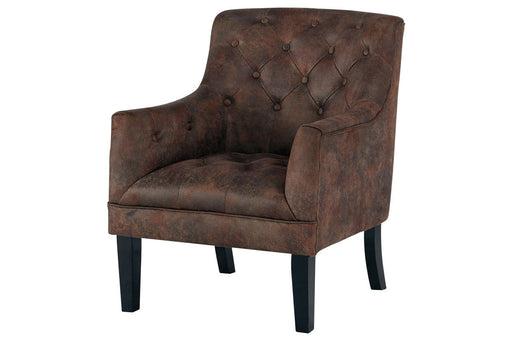 Drakelle Mahogany Accent Chair - Lara Furniture