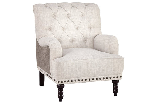 Tartonelle Ivory/Taupe Accent Chair - Lara Furniture