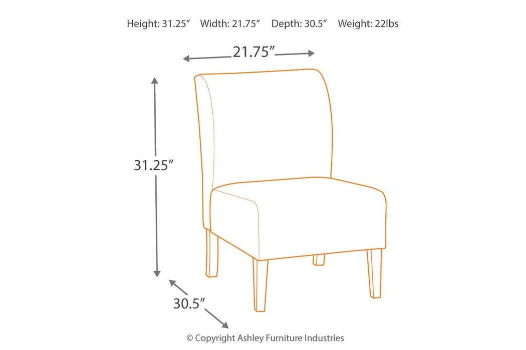 Triptis Gray/Tan Accent Chair - Lara Furniture