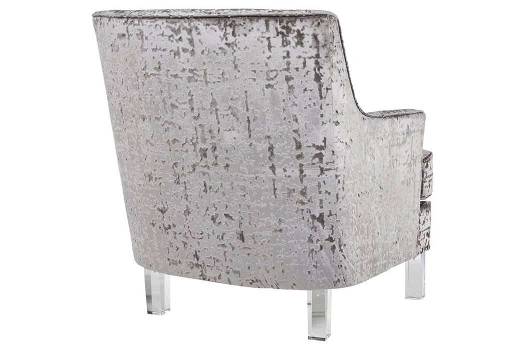 Gloriann Pewter Accent Chair - Lara Furniture