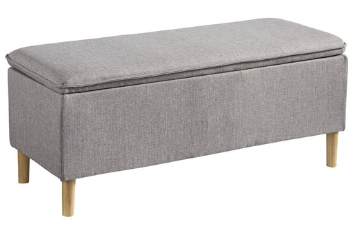 Kaviton Gray Accent Storage Bench - Lara Furniture