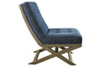 Sidewinder Blue Accent Chair - Lara Furniture