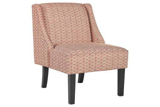 Janesley Orange/Cream Accent Chair - Lara Furniture
