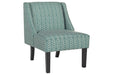 Janesley Teal/Cream Accent Chair - Lara Furniture