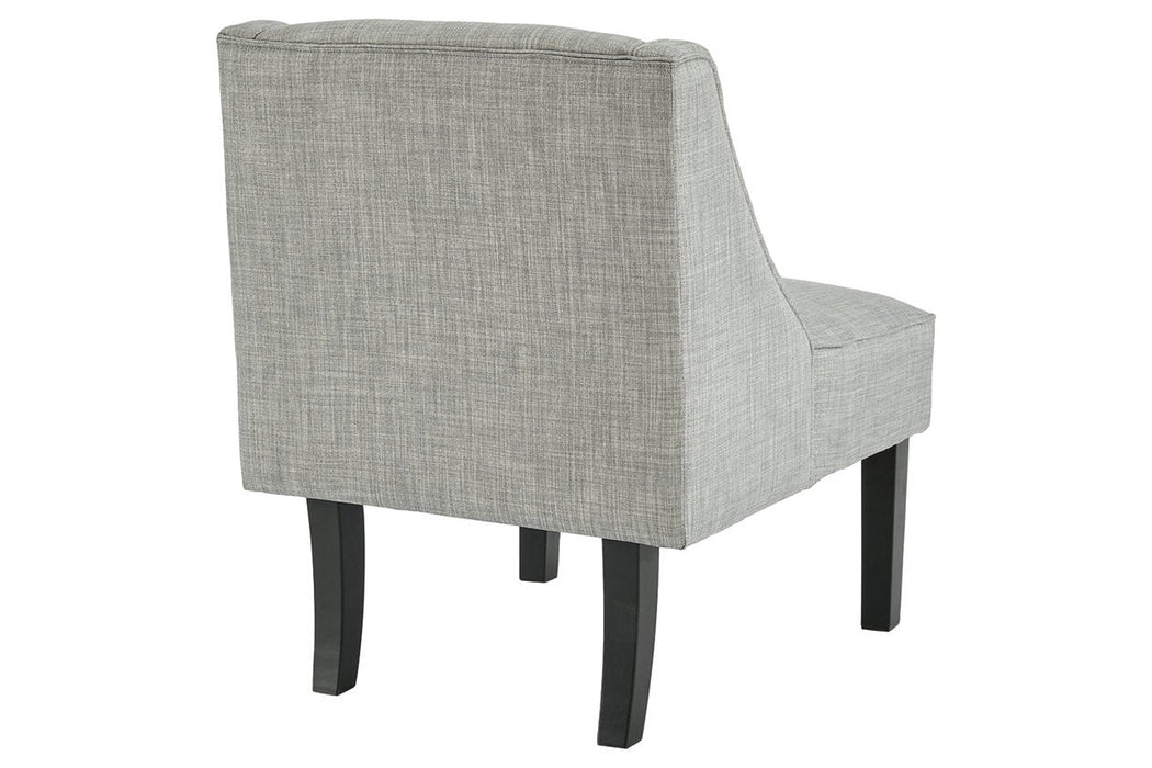 Janesley Teal/Ivory Accent Chair - Lara Furniture
