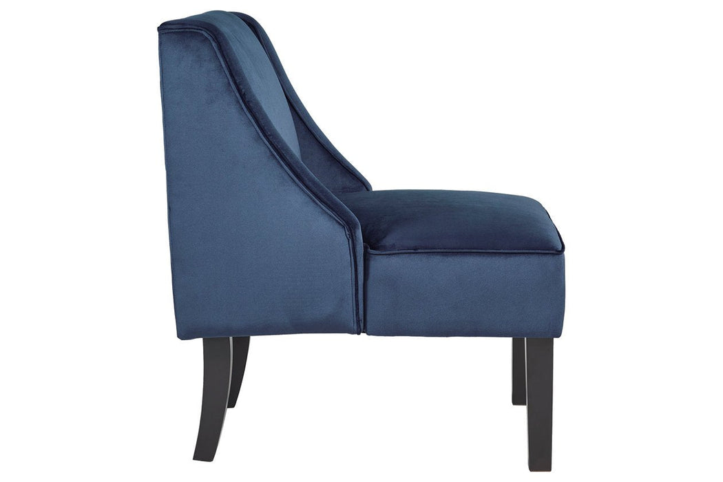 Janesley Navy Accent Chair - Lara Furniture