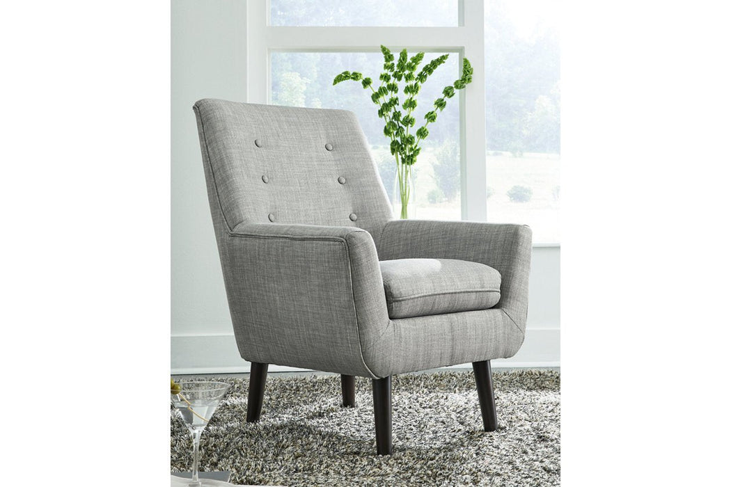 Zossen Gray Accent Chair - Lara Furniture