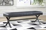 Lariland Black Accent Bench - Lara Furniture