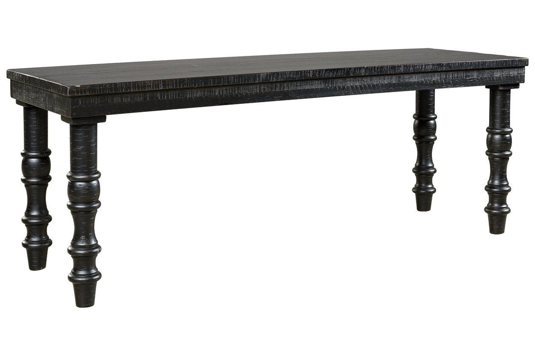 Dannerville Antique Black Accent Bench - Lara Furniture