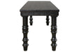 Dannerville Antique Black Accent Bench - Lara Furniture