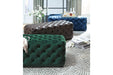 Lister Brown Accent Ottoman - Lara Furniture