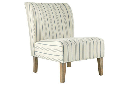 Triptis Cream/Blue Accent Chair - Lara Furniture