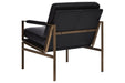 Puckman Black Accent Chair - Lara Furniture