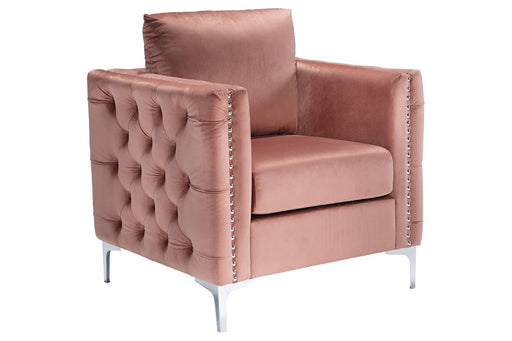 Lizmont Blush Pink Accent Chair - Lara Furniture