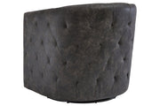 Brentlow Distressed Black Accent Chair - Lara FurnitureAccent Chair