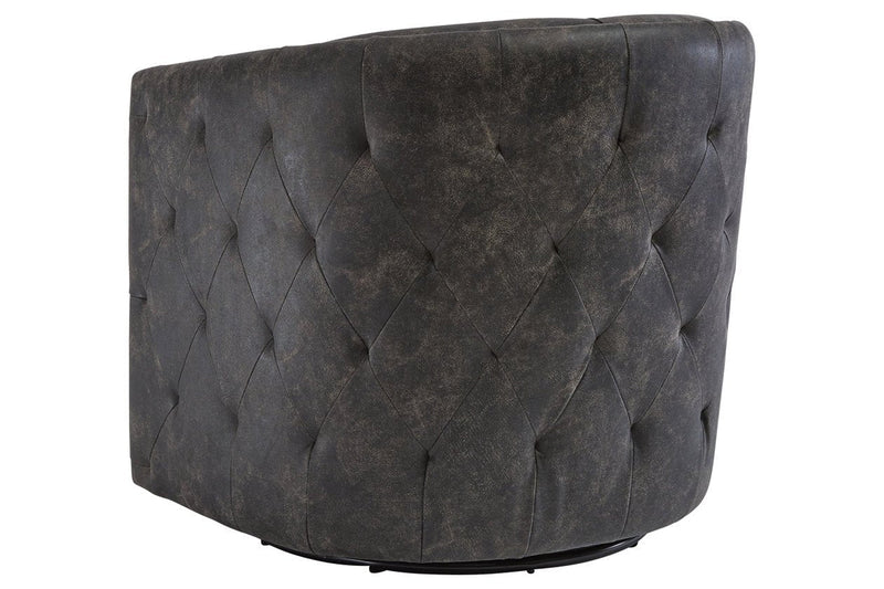 Brentlow Distressed Black Accent Chair - Lara FurnitureAccent Chair