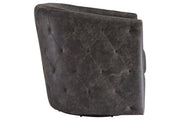 Brentlow Distressed Black Accent Chair - Lara FurnitureAccent Chair