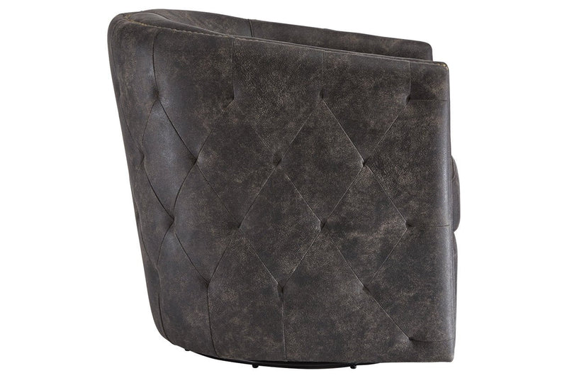 Brentlow Distressed Black Accent Chair - Lara FurnitureAccent Chair