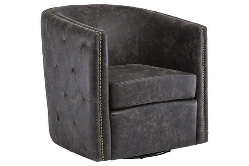 Brentlow Distressed Black Accent Chair - Lara FurnitureAccent Chair