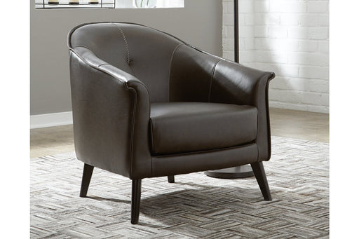 Brickham Dark Brown Accent Chair - Lara Furniture